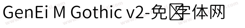 GenEi M Gothic v2字体转换